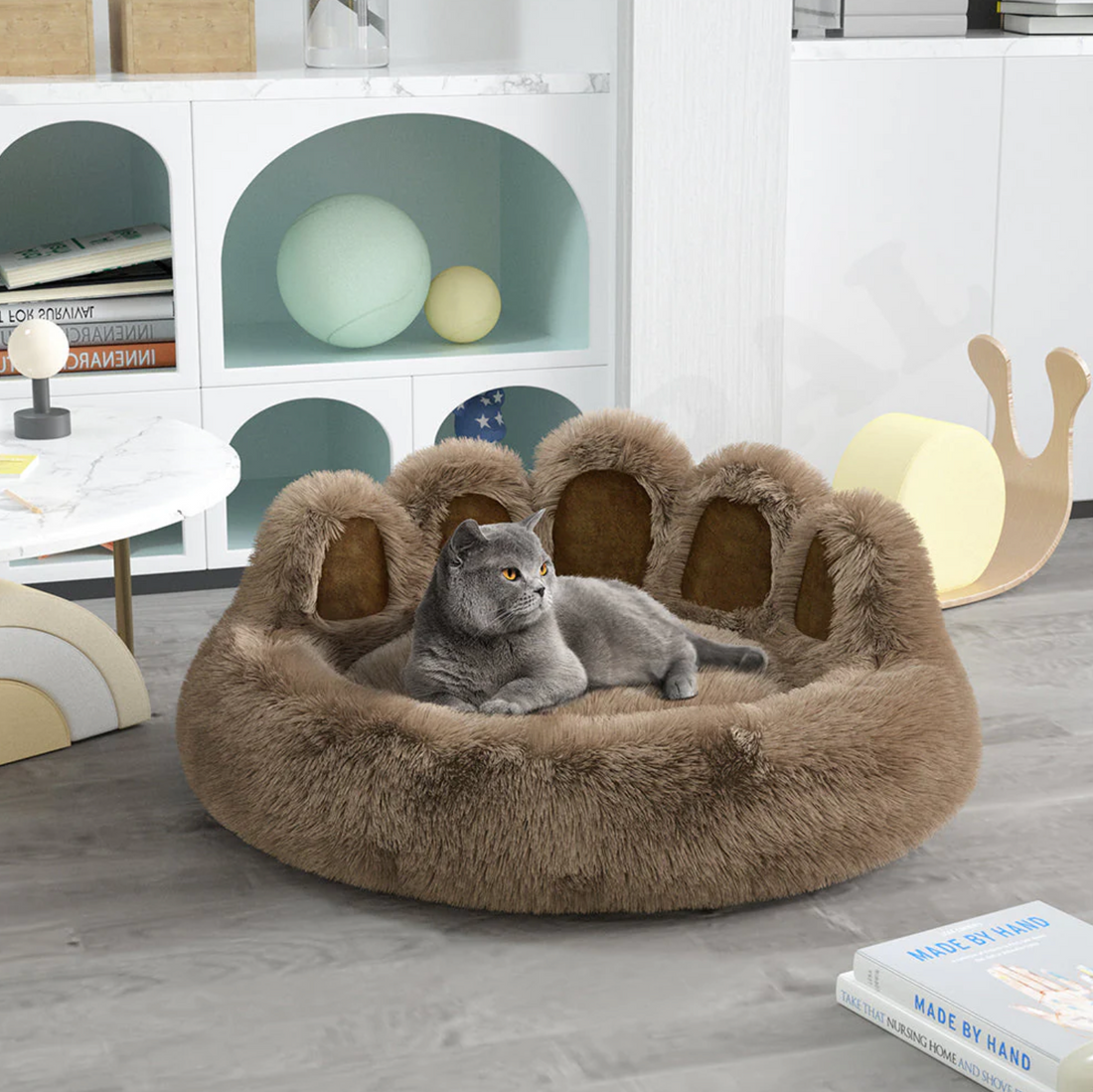 Unleash Comfort and Style with QZPets Paw Shaped Pet Bed!