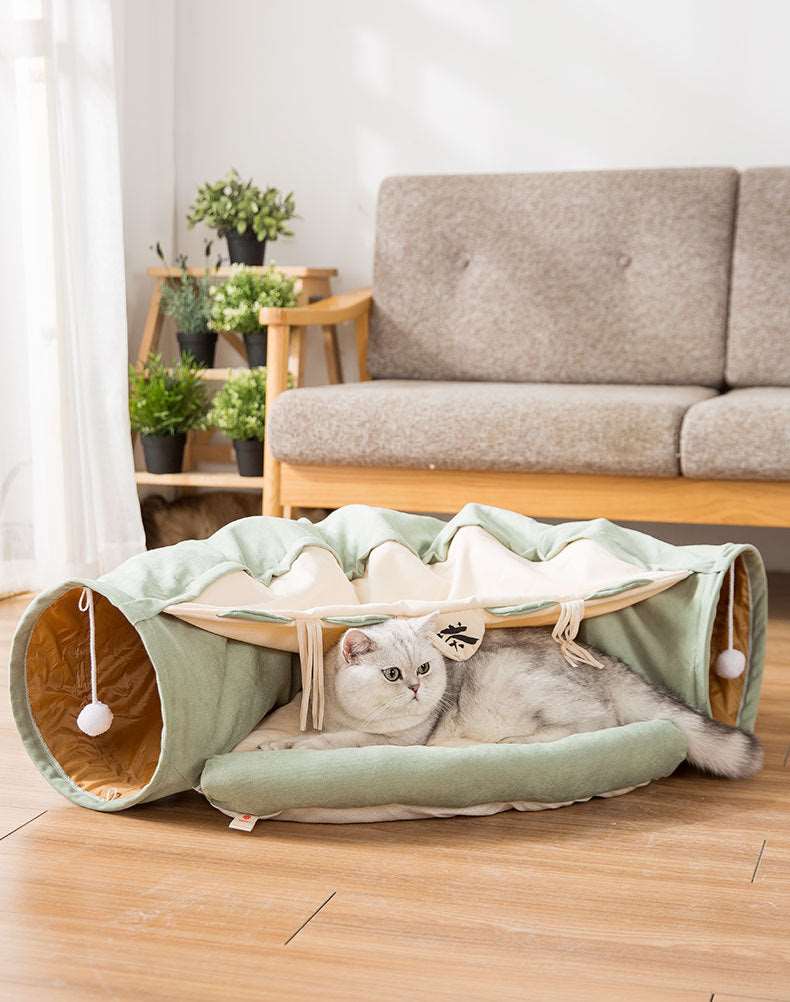 Collapsible Cat Tunnel Toy - QZ Pets